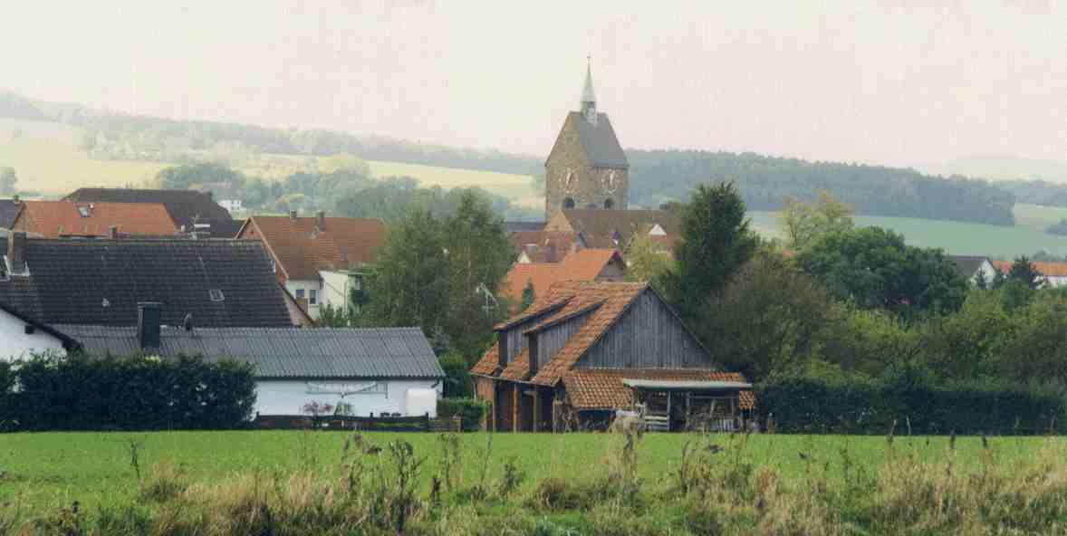 Dorf Boesingfeld im Extertal (Lippe)