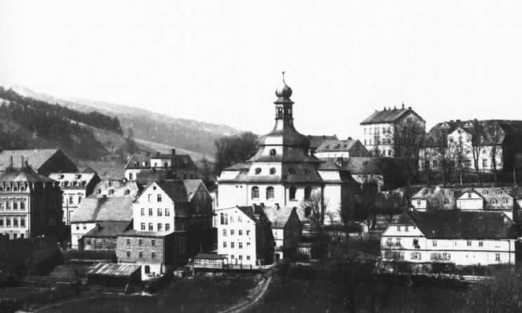 Glierhaus und Rundkirche Zum Friedefürsten in Klingenthal
